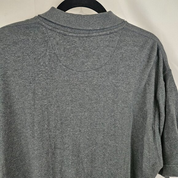 Chaps Ralph Lauren Men's Size M Gray Polo Shirt 100% Cotton Embroidered Crest - Picture 10 of 12